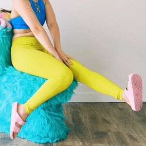 Girlfriend Collective chartreuse Yellow Leggings